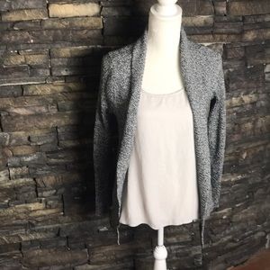 Thick grey marled cardigan